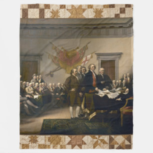 Declaration Signing Historic Quilt Blanket