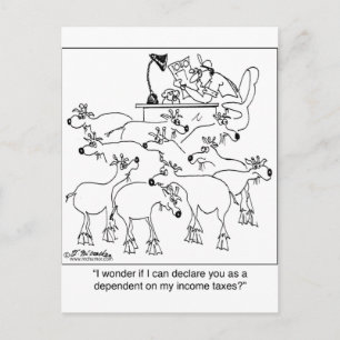 Declaring Goats as Dependants Postcard