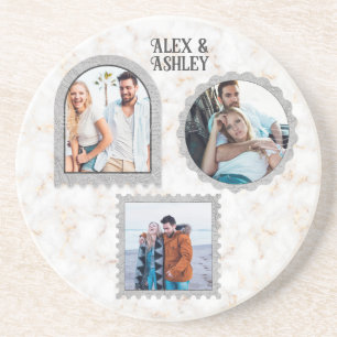 Deco Art Modern Customised Photo Name Coaster