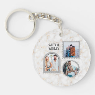 Deco Art Modern Customised Photo Name Keychain