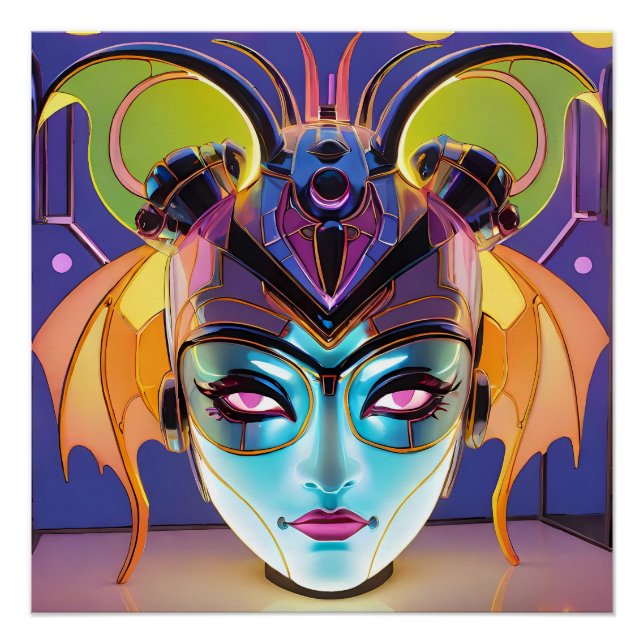 Deco Bat Lady Lantern Poster (Front)