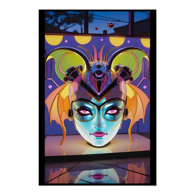 Deco Bat Lady Lantern Poster (Front)