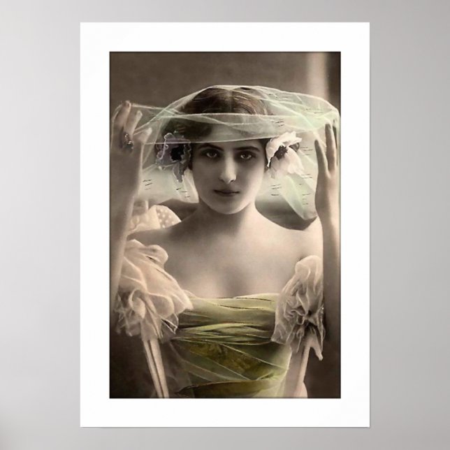 deco bride colorized veil poster (Front)