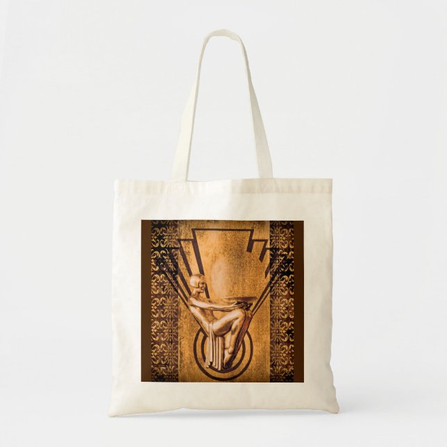 Deco Bronze Tote Bag (Front)