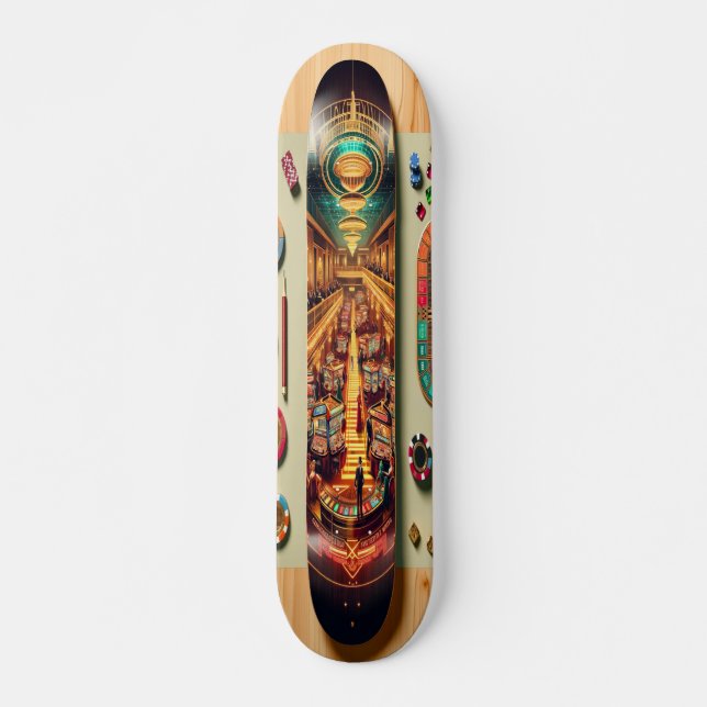 "Deco Casino Spectacle Deck" Skateboard (Front)
