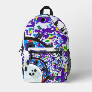 "Deco Cogs" Backpack by MaryZimmermanDesigns