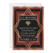 Deco Contemporary Gala Event Invitation