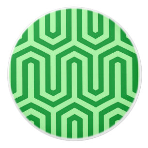 Deco Egyptian motif - jade green Ceramic Knob