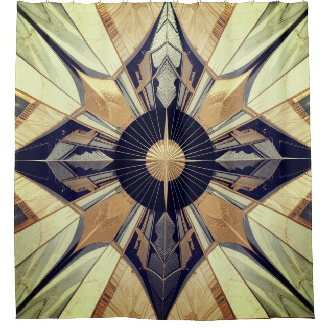 Deco Elegance Shower Curtain (Front)
