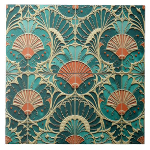 Deco Fan Symmetry Tile