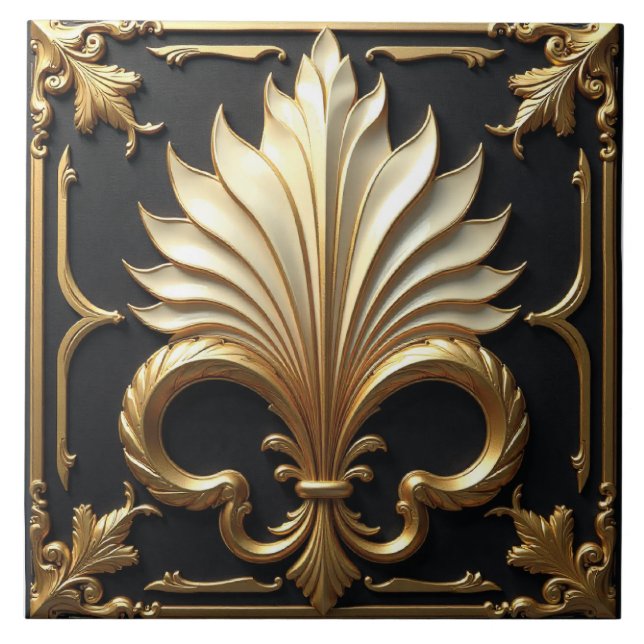 Deco Fleur Royale Tile (Front)
