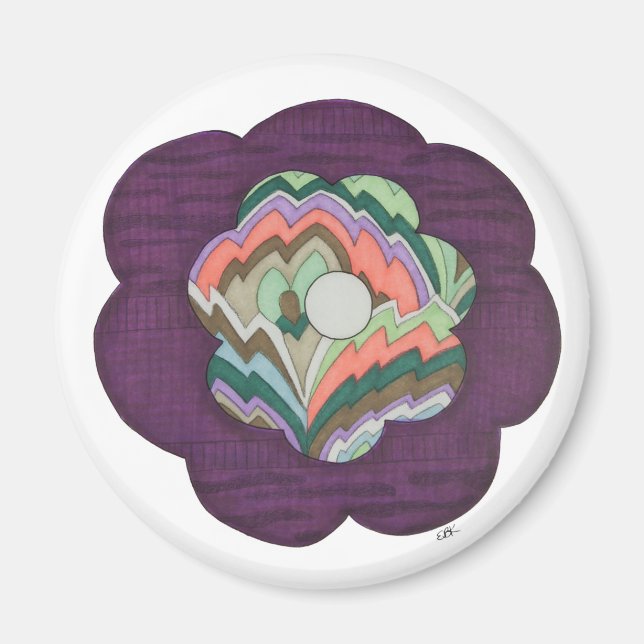 Deco Flower Magnet (Front)