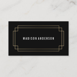 Deco Frame   Business Cards