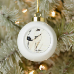 Deco Greyhound Ornament by Hevener
