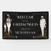 Deco Harlem Nights Flapper and Gentleman Welcome