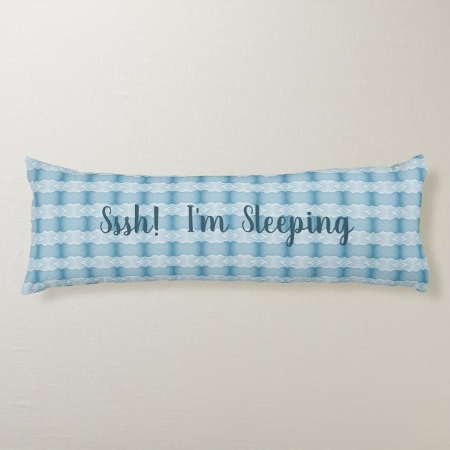 Deco Inspired Blues Body Cushion (Front)
