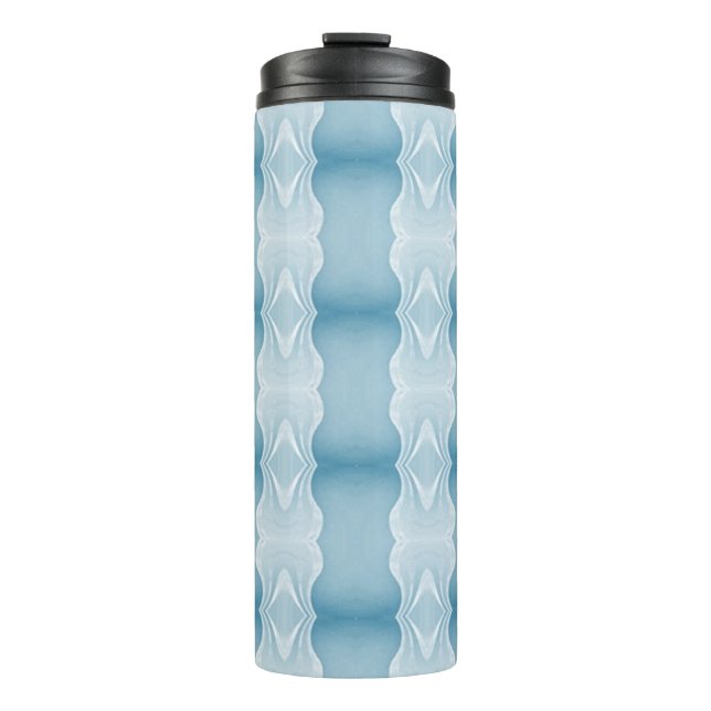 Deco Inspired Blues Thermal Tumbler (Front)