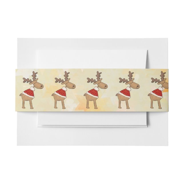 deco invitation belly band (Front Example)