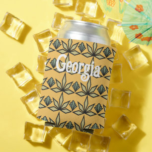 Deco Leaves Can Cooler