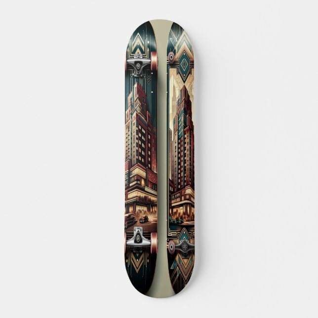  "Deco Luxury Hotel Deck" Skateboard (Front)