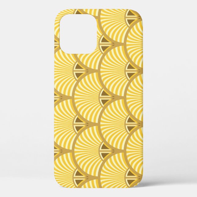 Deco Majesty: Gilded Peacock Feather Tapestry Case-Mate iPhone Case (Back)