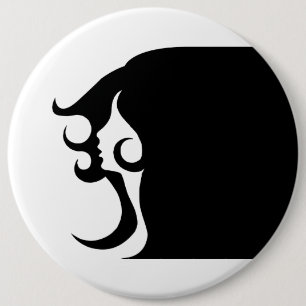 Deco Mod Woman 6 Cm Round Badge