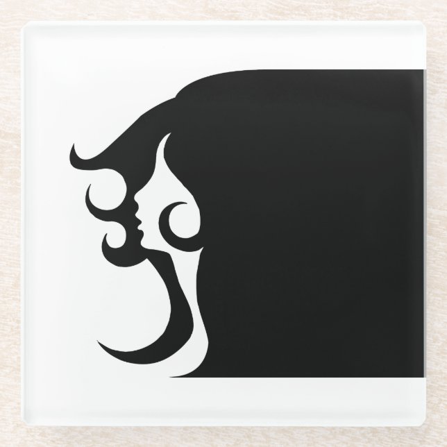 Deco Mod Woman Coaster (Front)