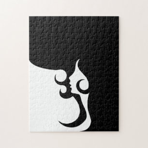 Deco Mod Woman Jigsaw Puzzle