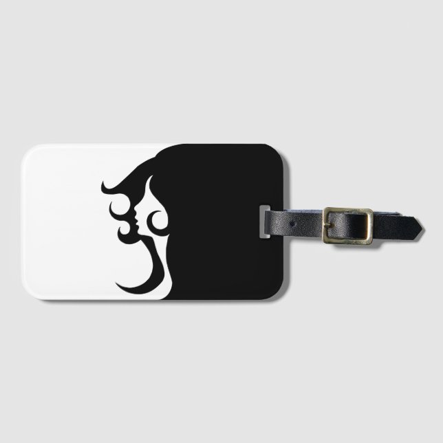 Deco Mod Woman Luggage Tag (Front Horizontal)