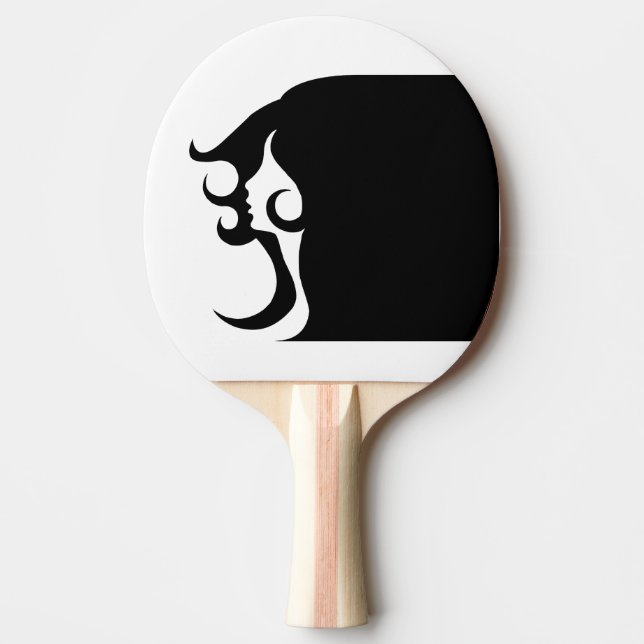 Deco Mod Woman Ping Pong Paddle (Front)
