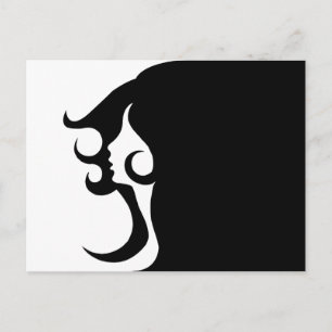 Deco Mod Woman Postcard