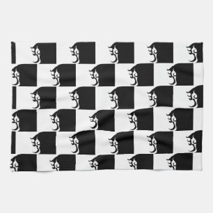 Deco Mod Woman Tea Towel