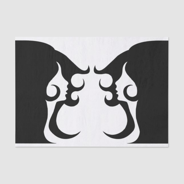 Deco Mod Woman Tissue Paper (Front)