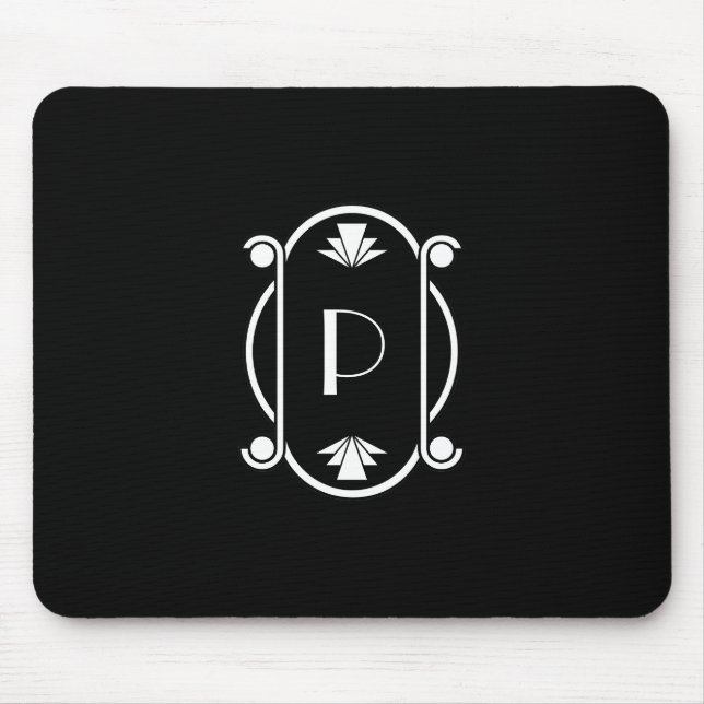 Deco Monogrammed Mouse Mat (Front)
