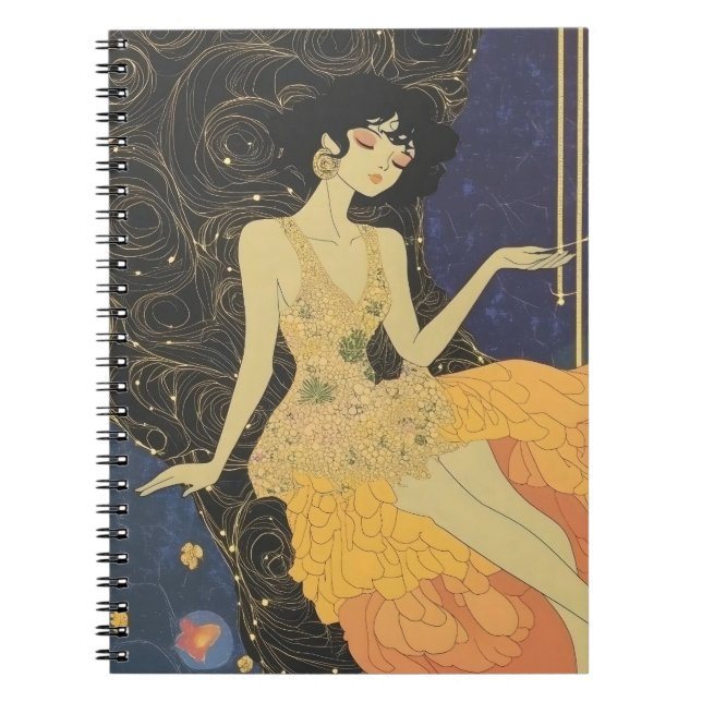Deco Party Girl Notebook (Front)