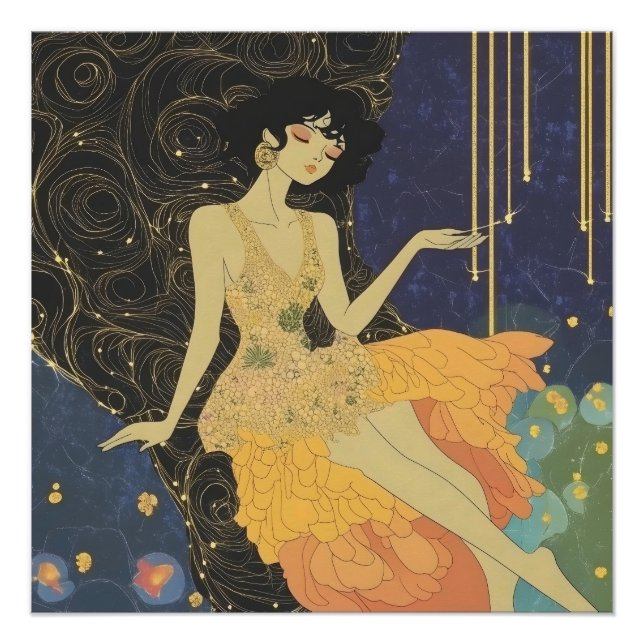 Deco Party Girl Poster (Front)