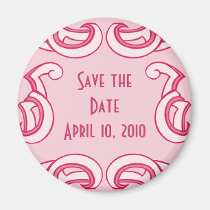 Deco Save the Date Magnet