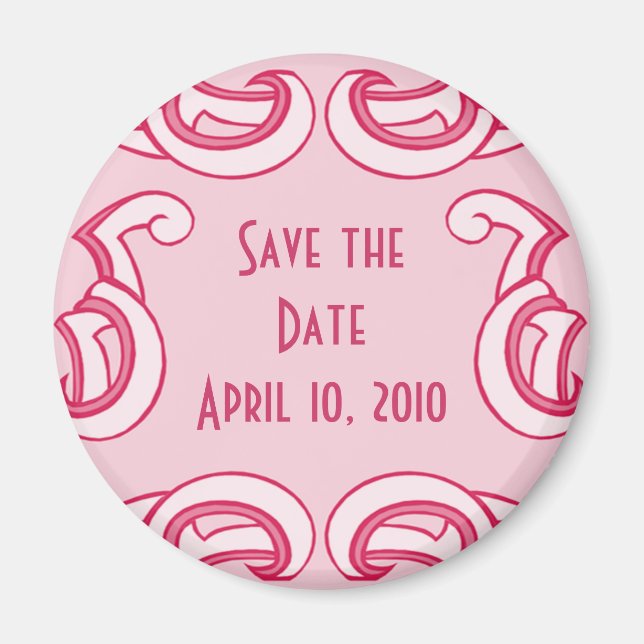 Deco Save the Date Magnet (Front)