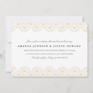 Deco Seigaiha Rehearsal Dinner Invite