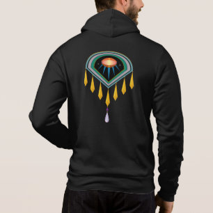 Deco Space Egg Unisex Zip Hoodie