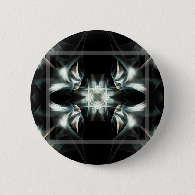 Deco Star 6 Cm Round Badge (Front)