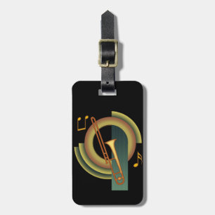 Deco Trombone Luggage Tag
