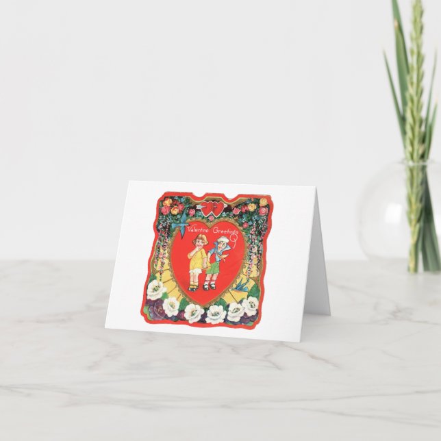 Deco Valentine Couple Card (Front)