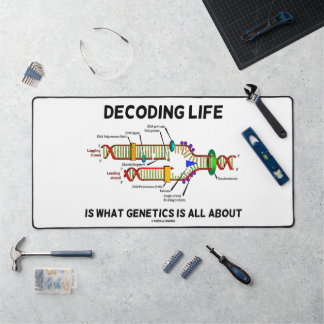Decoding Life Is What Genetics Is All About DNA Desk Mat