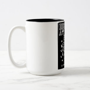 Decoding—Oddly Wired Dyslexia Pride Black Two-Tone Coffee Mug