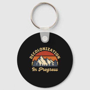 Decolonisation Progress Decolonise Earth Retro Vin Key Ring