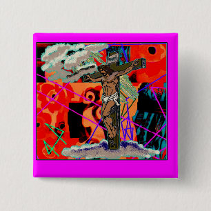 decolores 15 cm square badge
