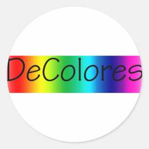 DeColores Classic Round Sticker