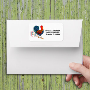 DeColores Cursillo Colourful Rooster Label