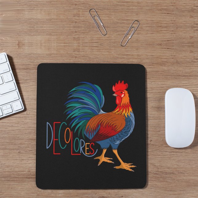 DeColores Cursillo Colourful Rooster Mouse Mat (Creator Uploaded)